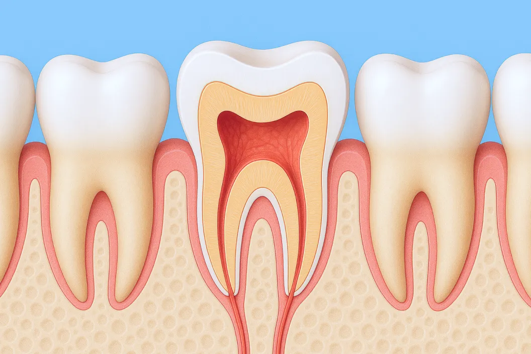 歯の根の内部をきれいにし、再び使える状態にする治療です