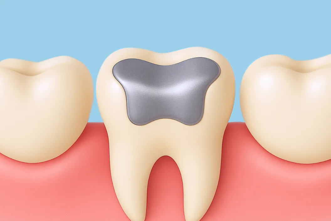 被せ物をして治療は完了です。